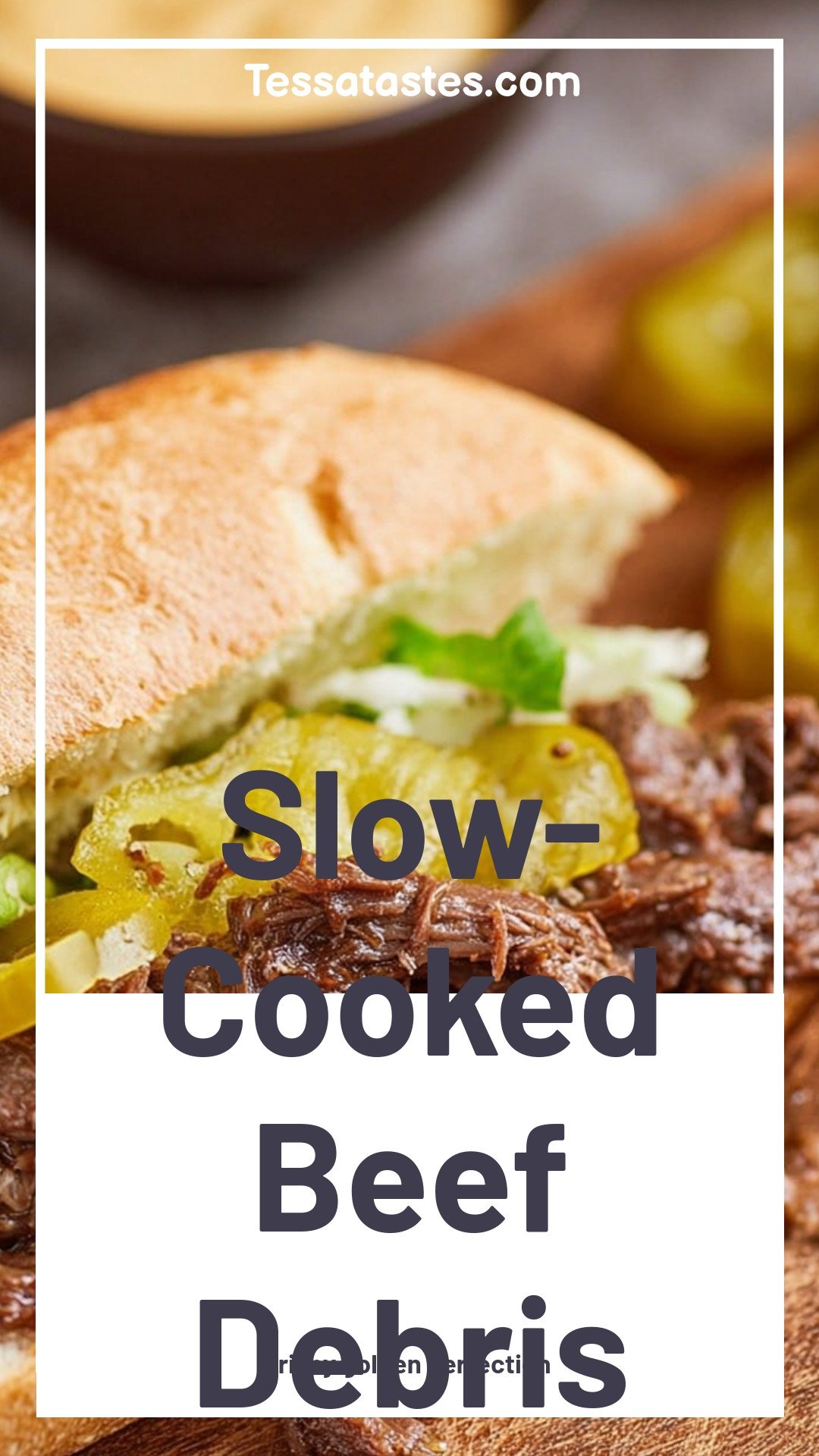 Slow-Cooked Beef Debris Sandwich