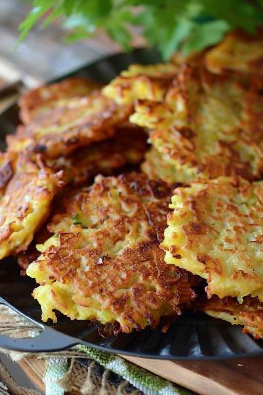 Golden Summer Squash Fritters: Crispy, golden summer bites.