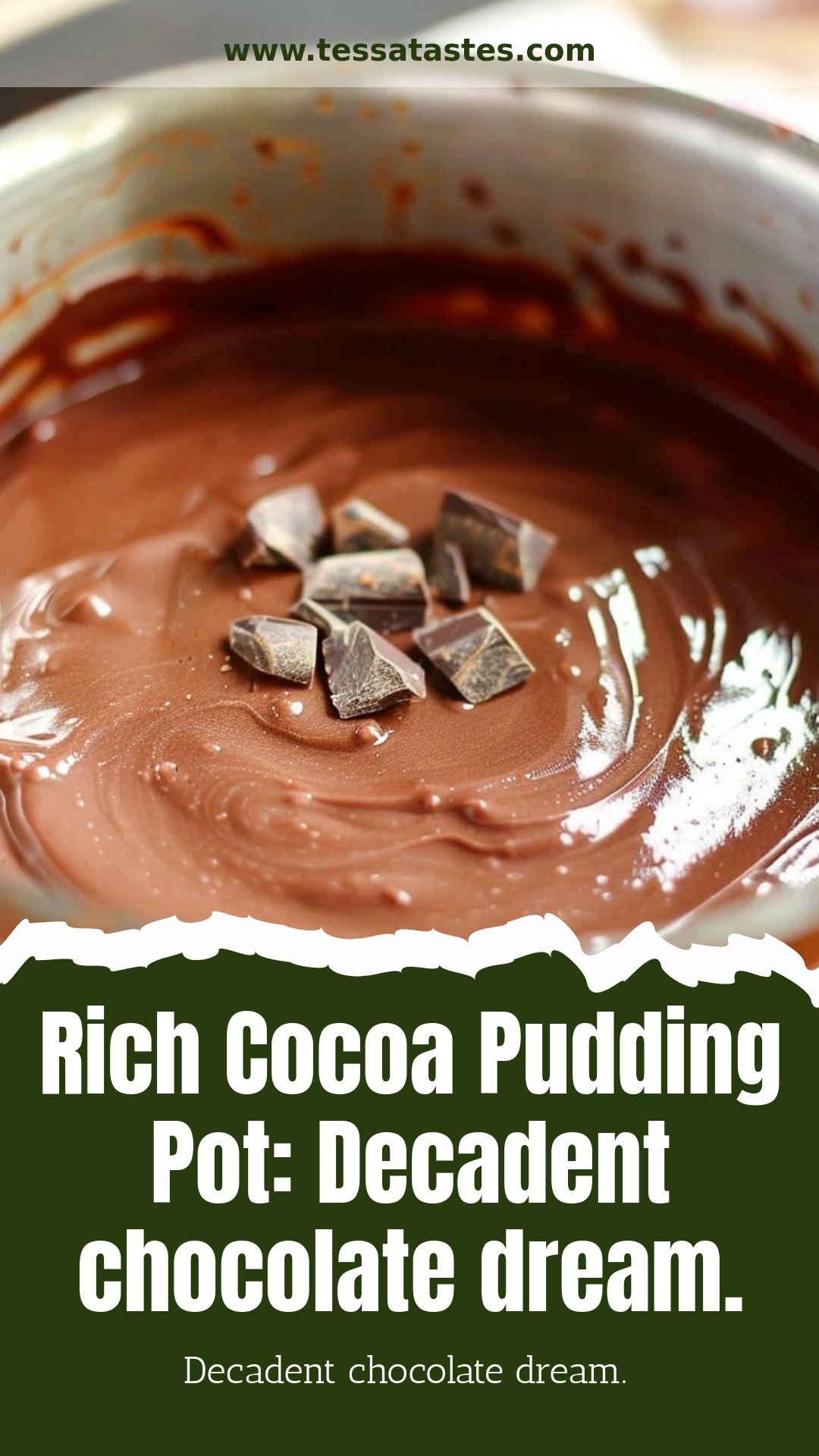 Rich Cocoa Pudding Pot: Decadent chocolate dream.