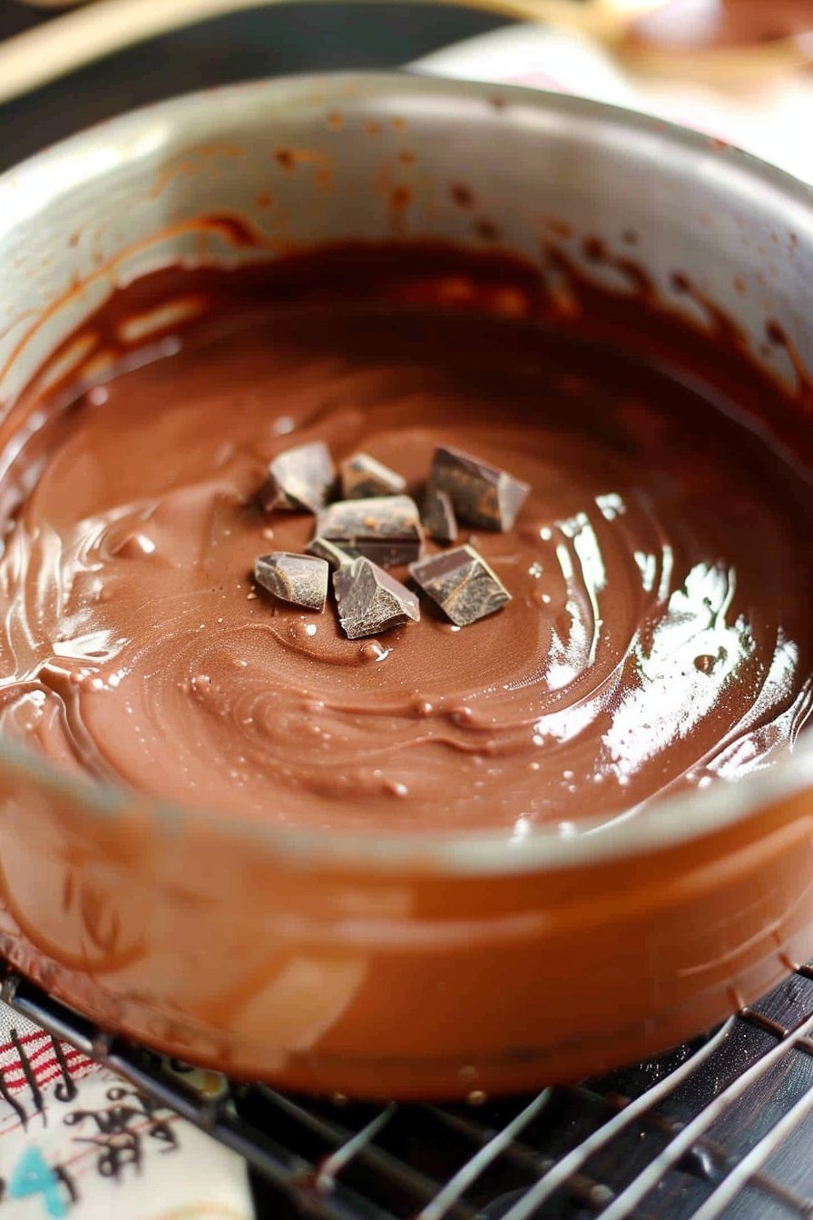 Rich Cocoa Pudding Pot: Decadent chocolate dream.