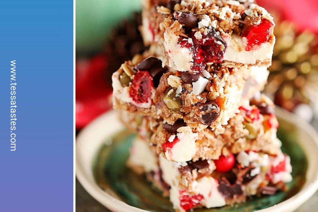 No-Bake Holiday Slice: Effortlessly elegant festive indulgence.: Effortlessly elegant festive indulgence.