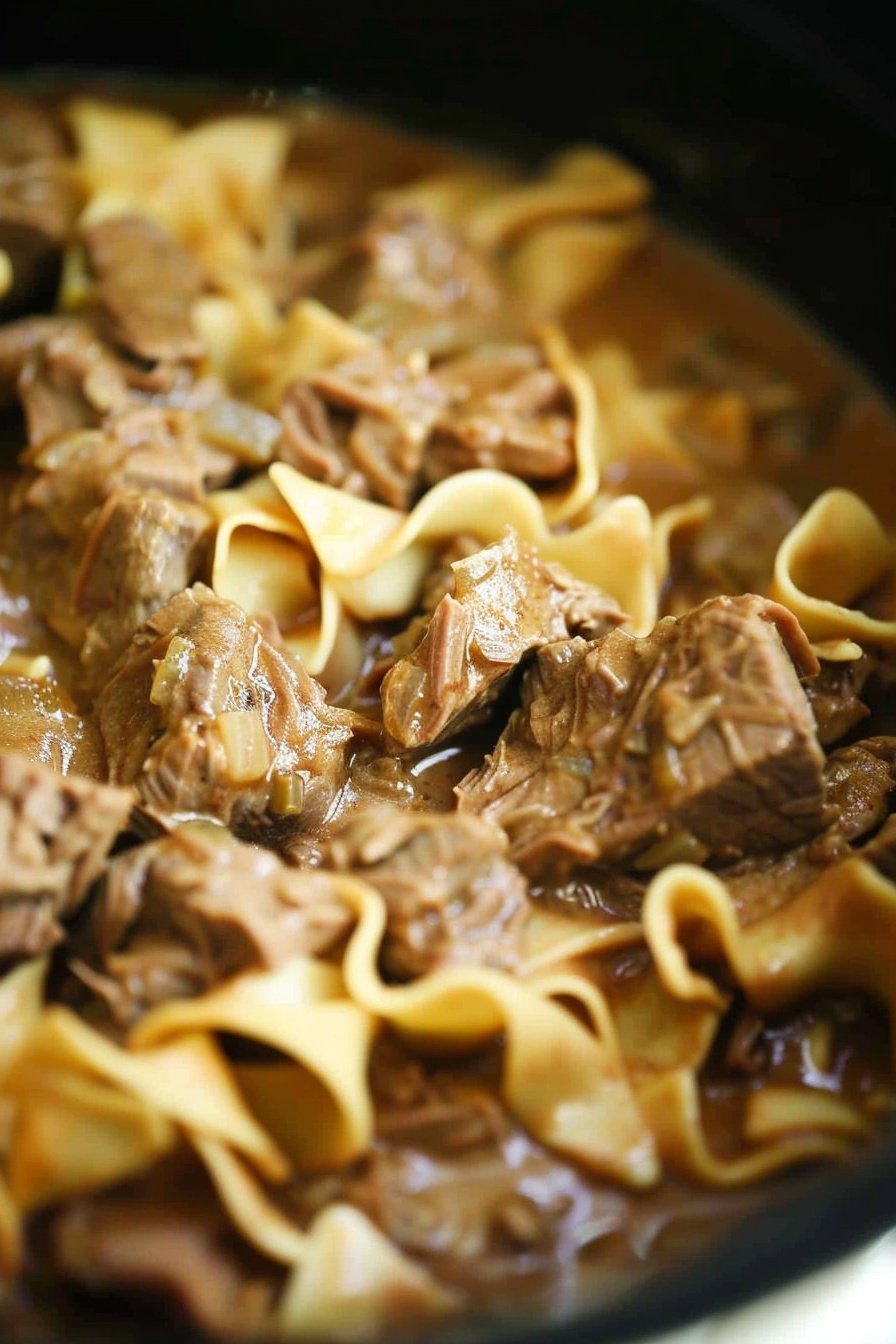 Creamy Slow-Cooked Beef: Fall-Apart Tender Perfection