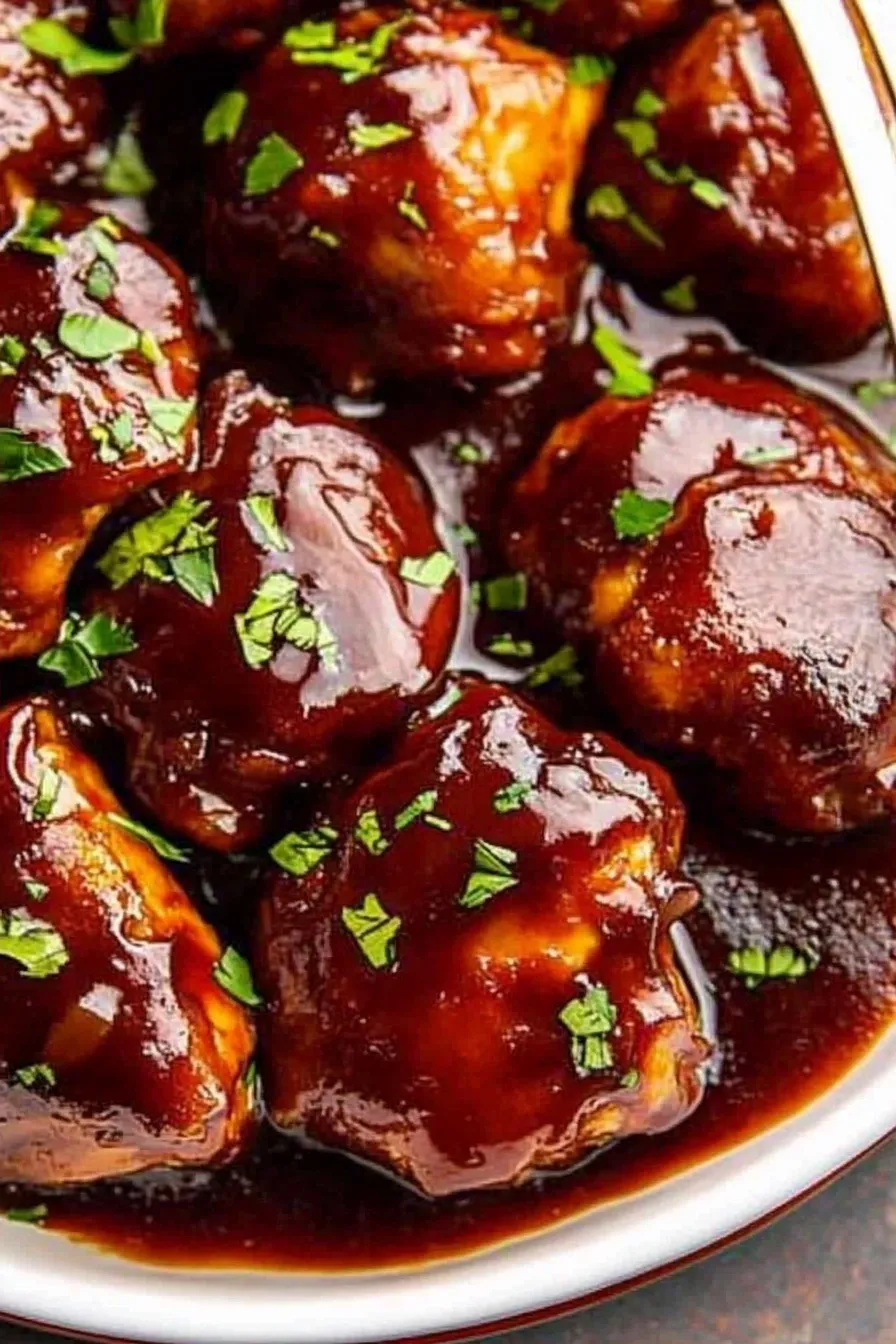 Crockpot BBQ Chicken Thighs