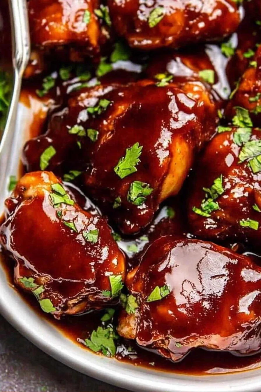 Crockpot BBQ Chicken Thighs