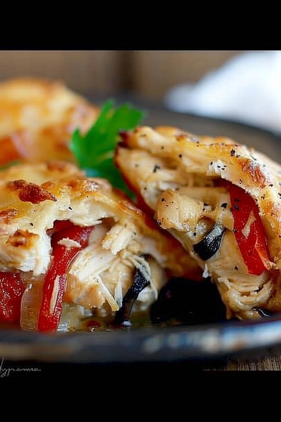 Creamy Chicken Pockets: Flaky, cheesy, savory perfection.