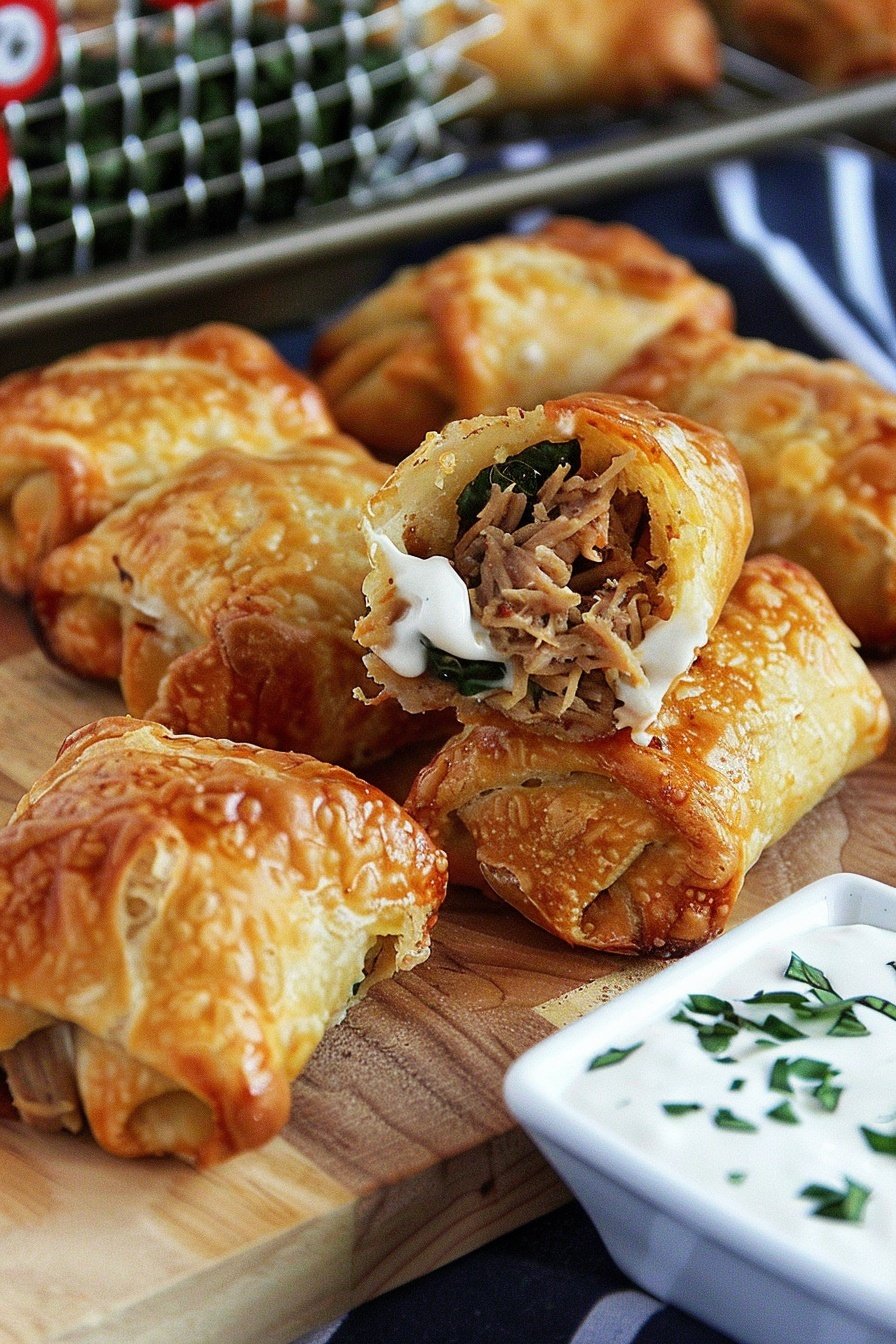 Savory Southern Fusion Rolls: Flaky, cheesy, soulful pockets.