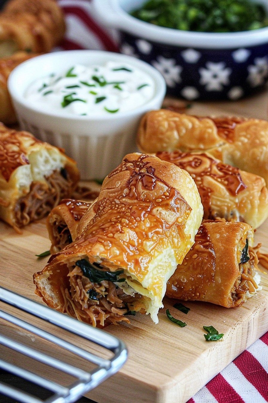 Savory Southern Fusion Rolls: Flaky, cheesy, soulful pockets.