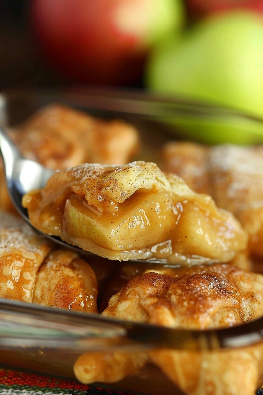 Golden Apple Cinnamon Pockets: Flaky, gooey, spiced bliss.