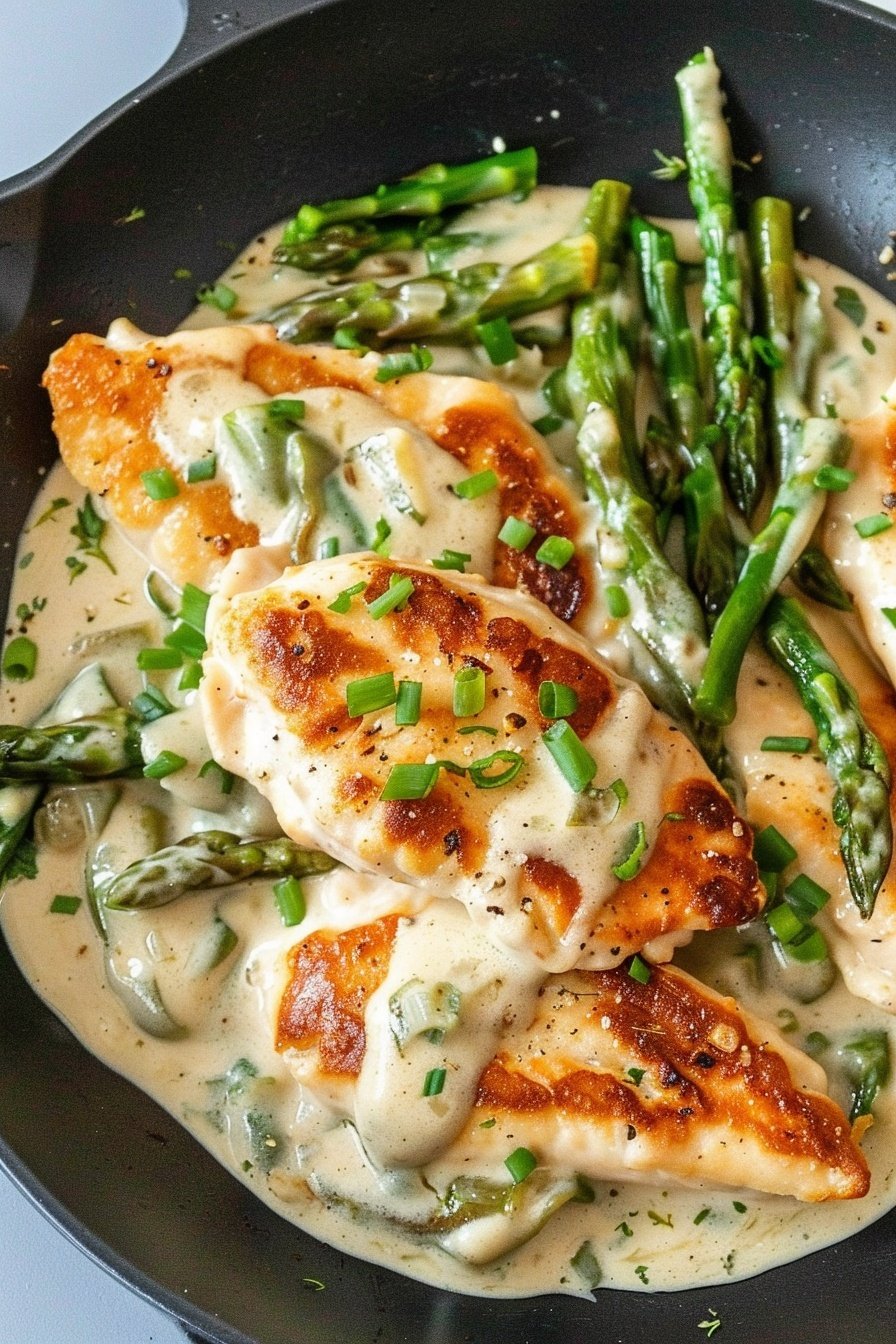 Springtime Skillet Supper: Fresh, vibrant skillet feast.