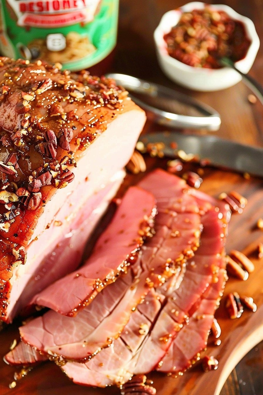 Spicy Southern Pecan Ham: Glazed Sweet Heat Crust