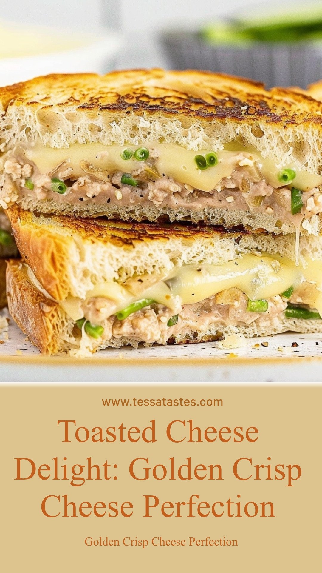 Toasted Cheese Delight: Golden Crisp Cheese Perfection