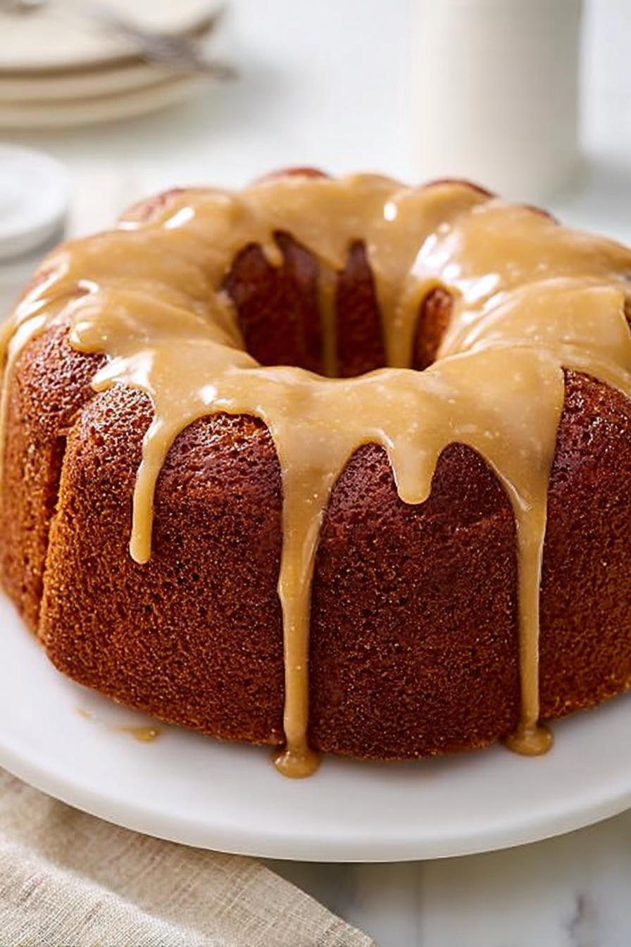 Golden Glazed Loaf Cake