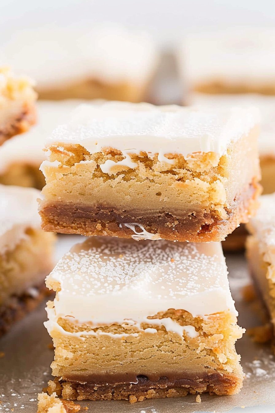 Blonde Brownie Bliss: Golden caramel delight