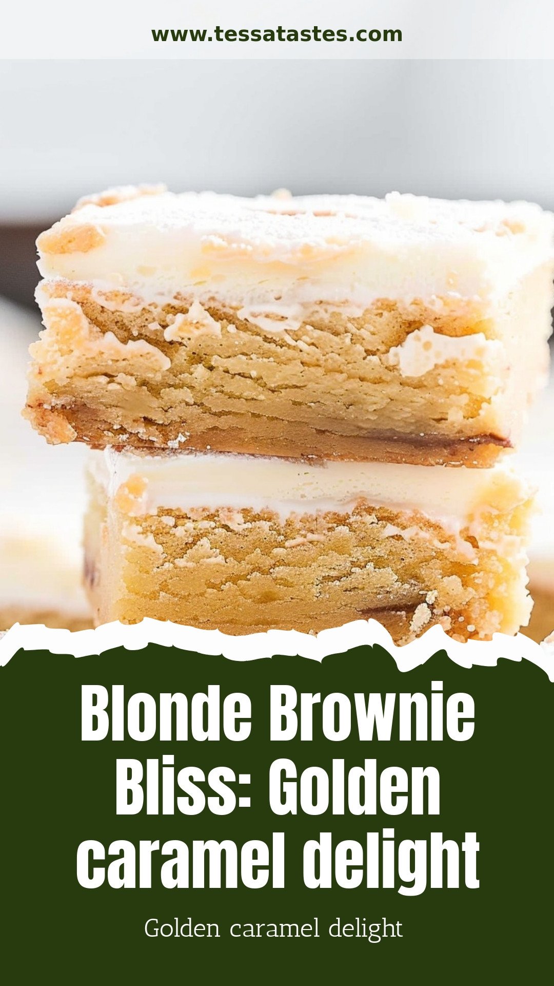 Blonde Brownie Bliss: Golden caramel delight