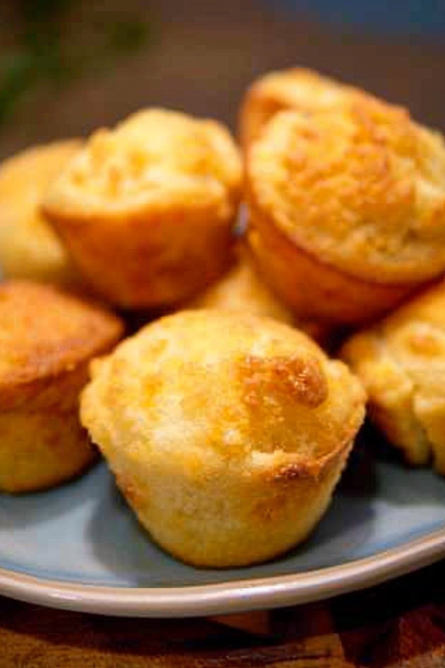 Savory Cheese Bite Muffins: Golden cheddar pockets.
