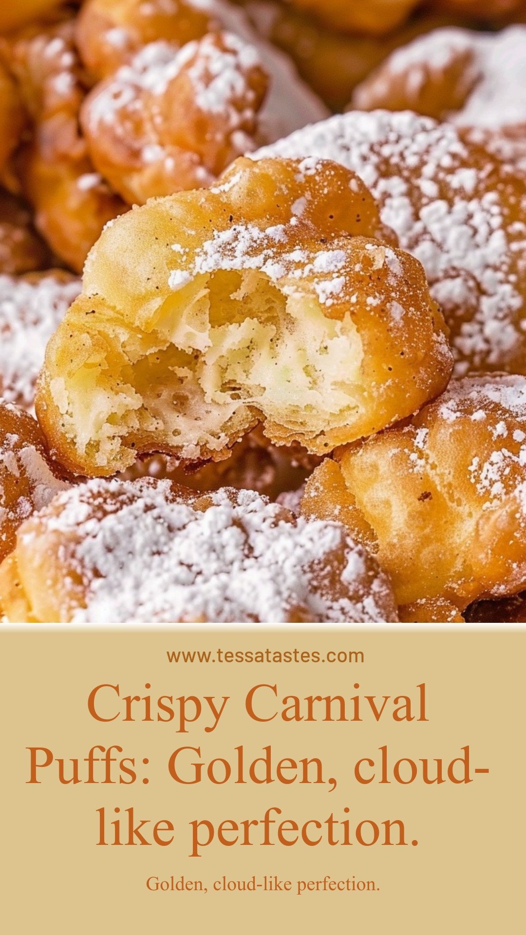Crispy Carnival Puffs: Golden, cloud-like perfection.