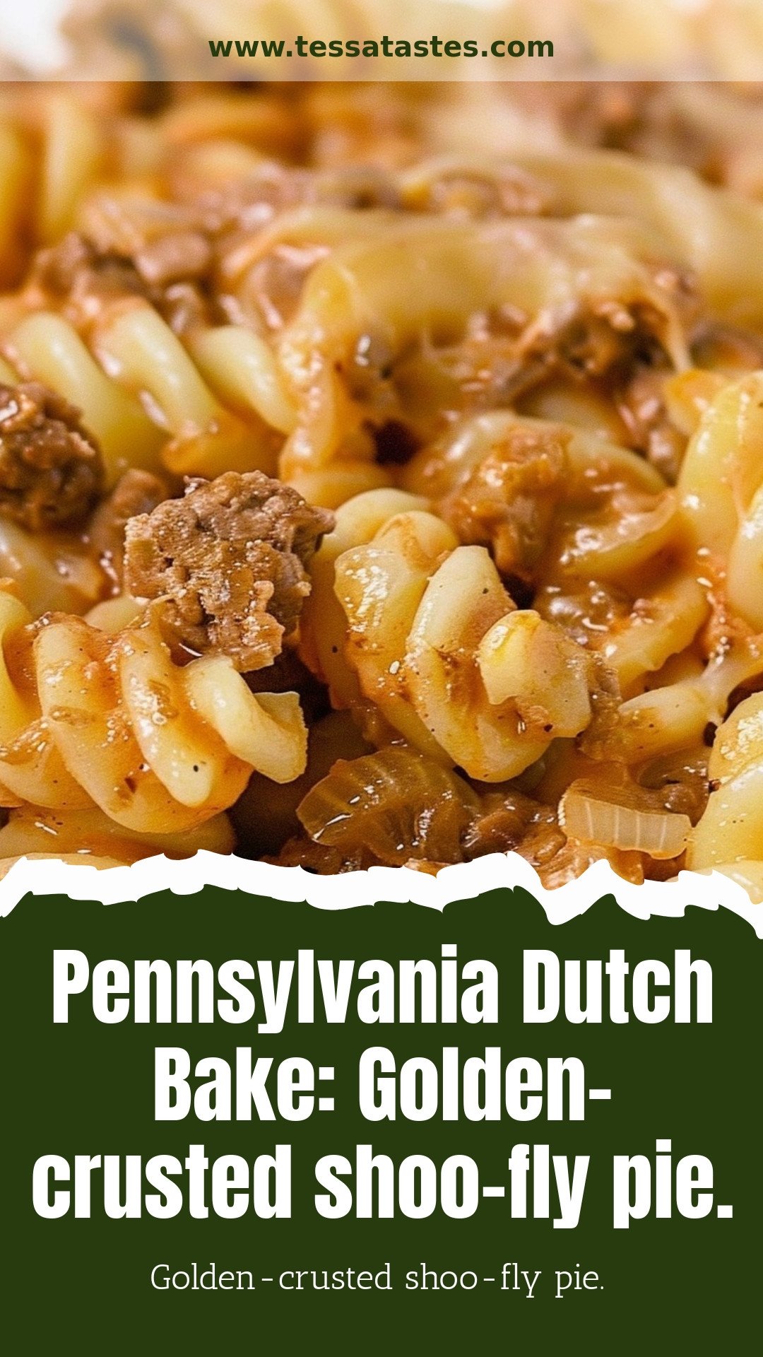 Pennsylvania Dutch Bake: Golden-crusted shoo-fly pie.