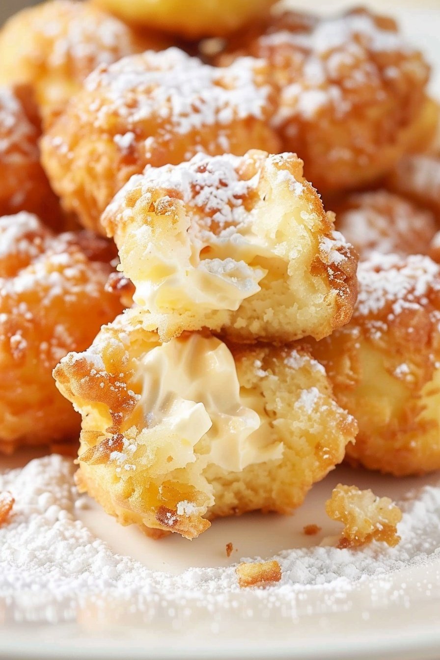 Crispy Cream Delight: Golden, flaky perfection awaits.