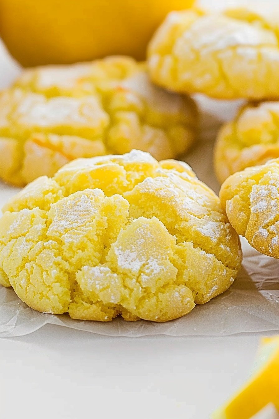 Sunshine Crackle Cookies: Golden honeyed crunch whispers.
