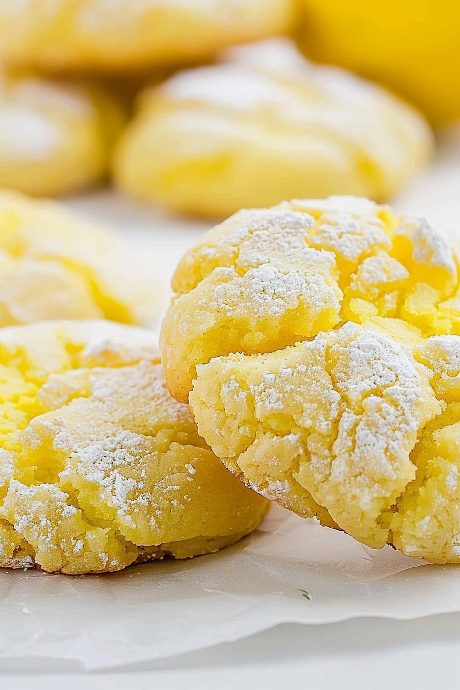 Sunshine Crackle Cookies: Golden honeyed crunch whispers.