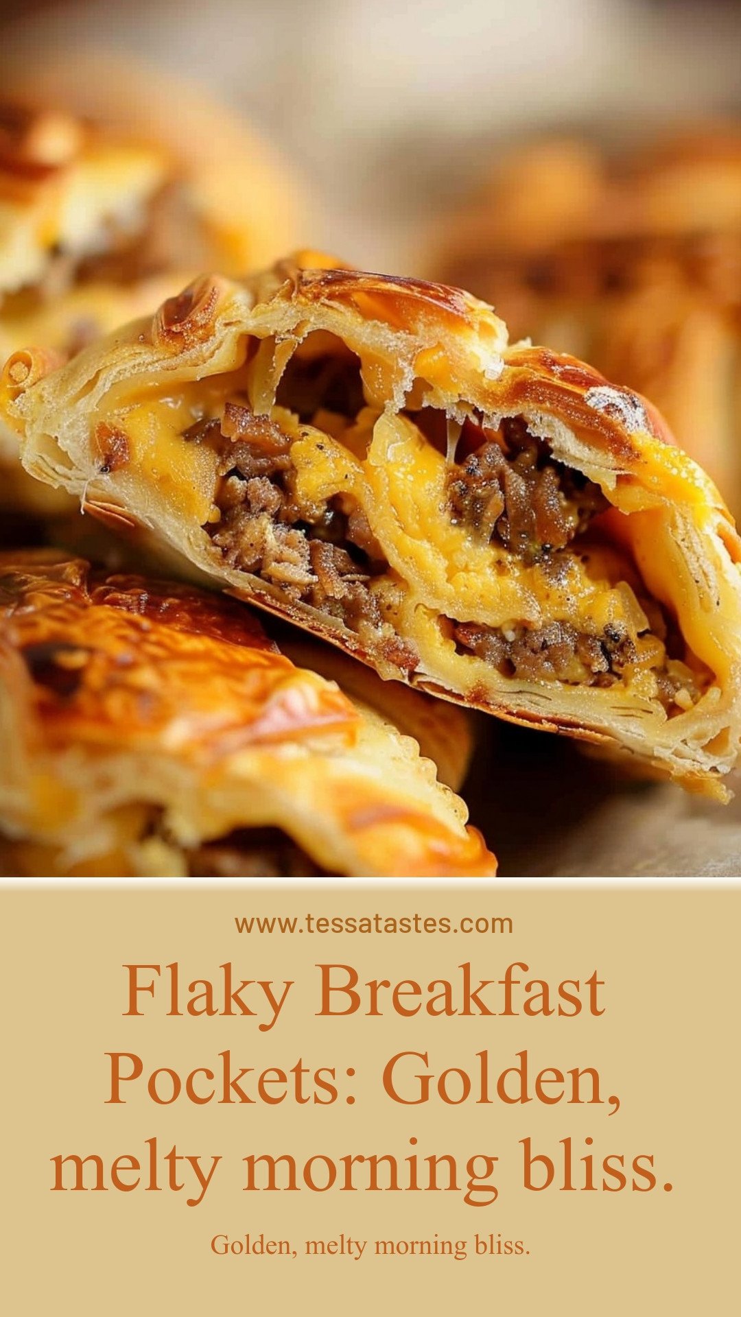 Flaky Breakfast Pockets: Golden, melty morning bliss.