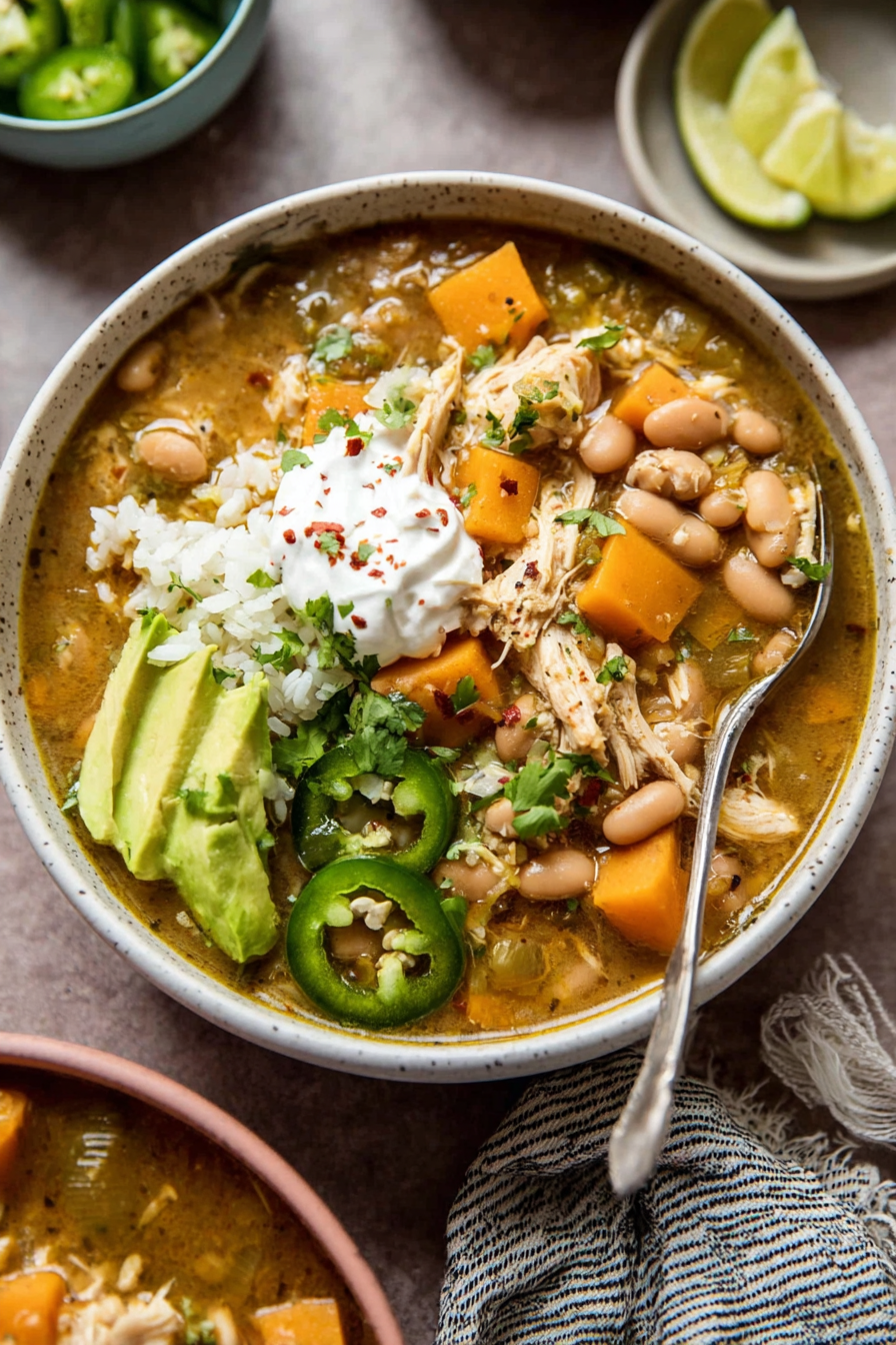 Green Chicken Chili Soup Slow Cooker