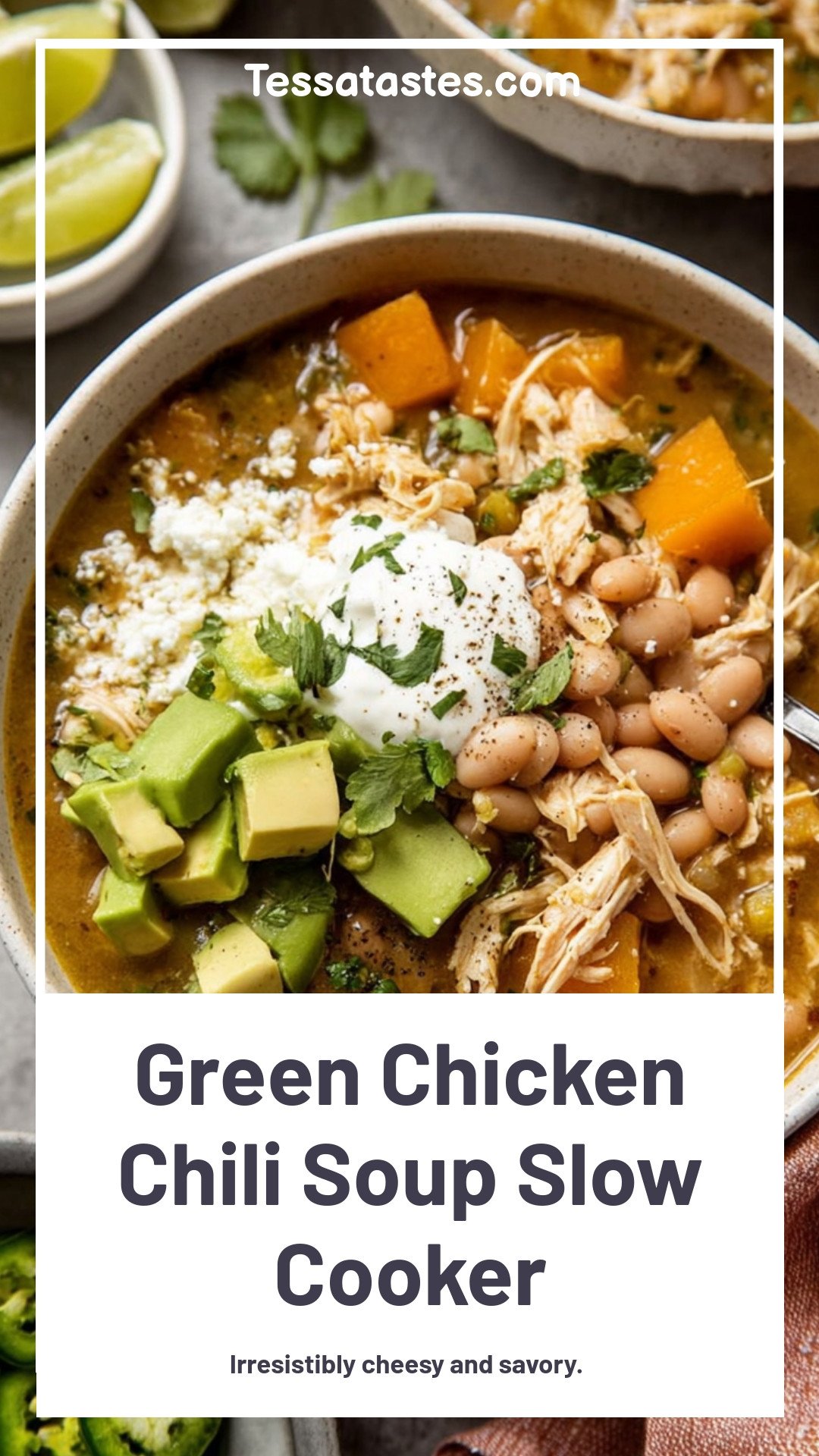 Green Chicken Chili Soup Slow Cooker