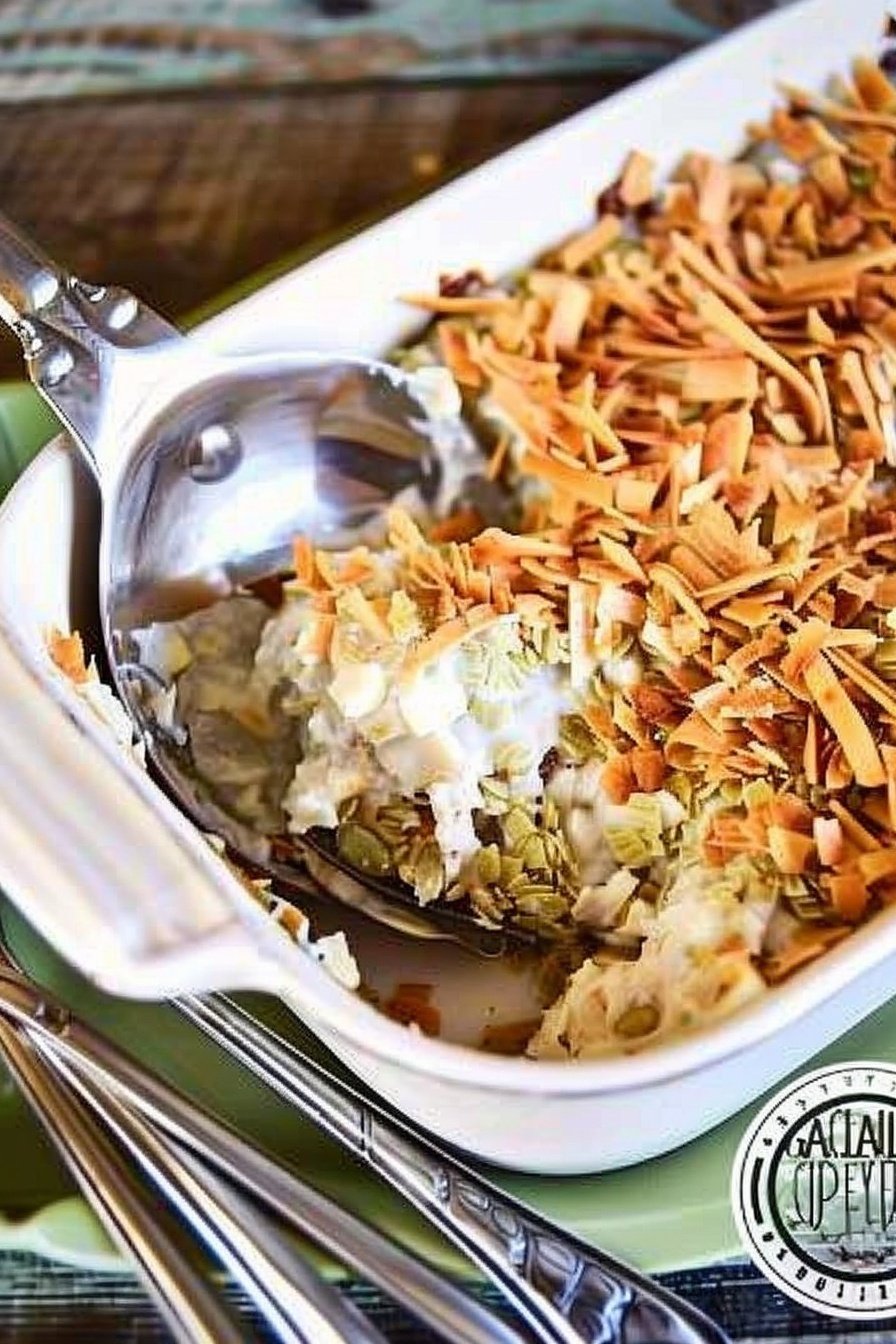 A Gratitude Casserole Tradition: Heaped with thankful flavor.