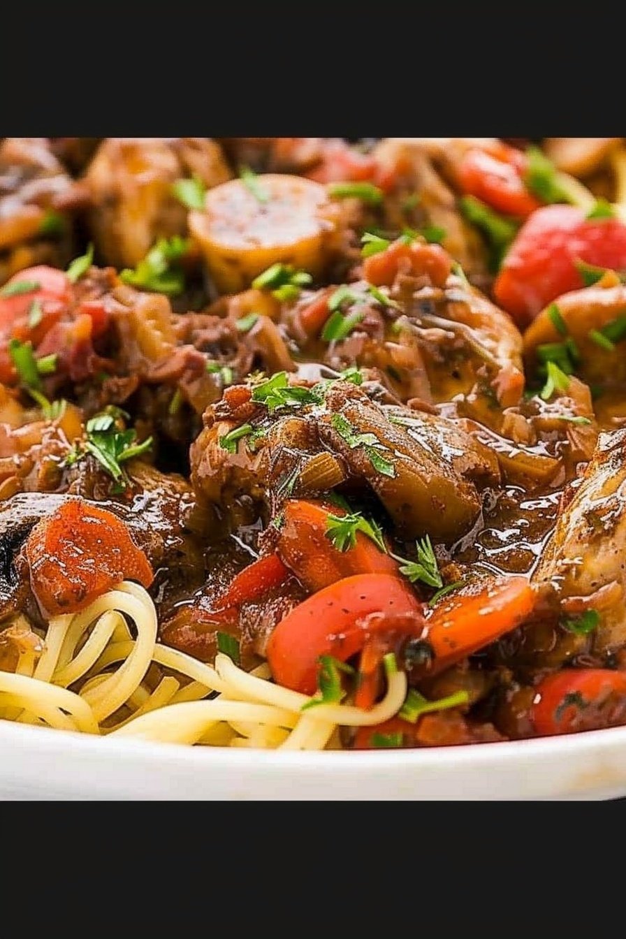 Hunter's Rustic Braise: Hearty, slow-cooked perfection.