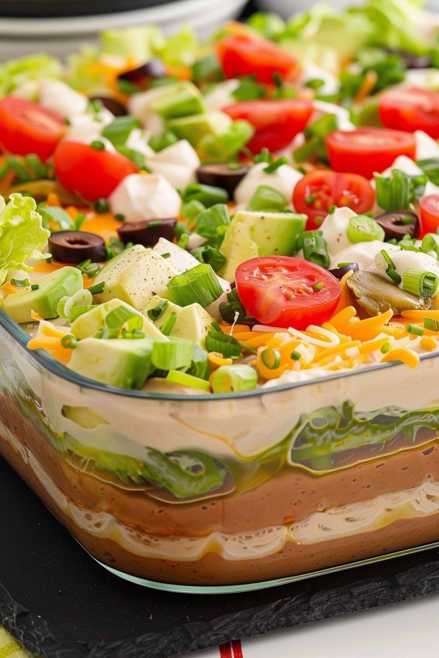 Layered Party Dip: Irresistible Flavorful Stack
