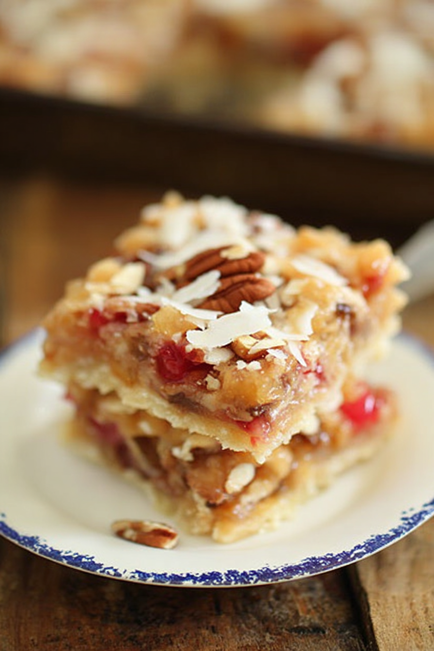 Tropical Nutty Layer Bars