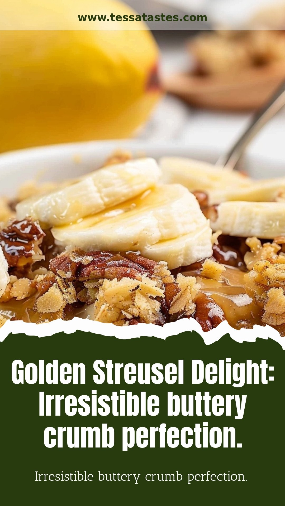 Golden Streusel Delight: Irresistible buttery crumb perfection.