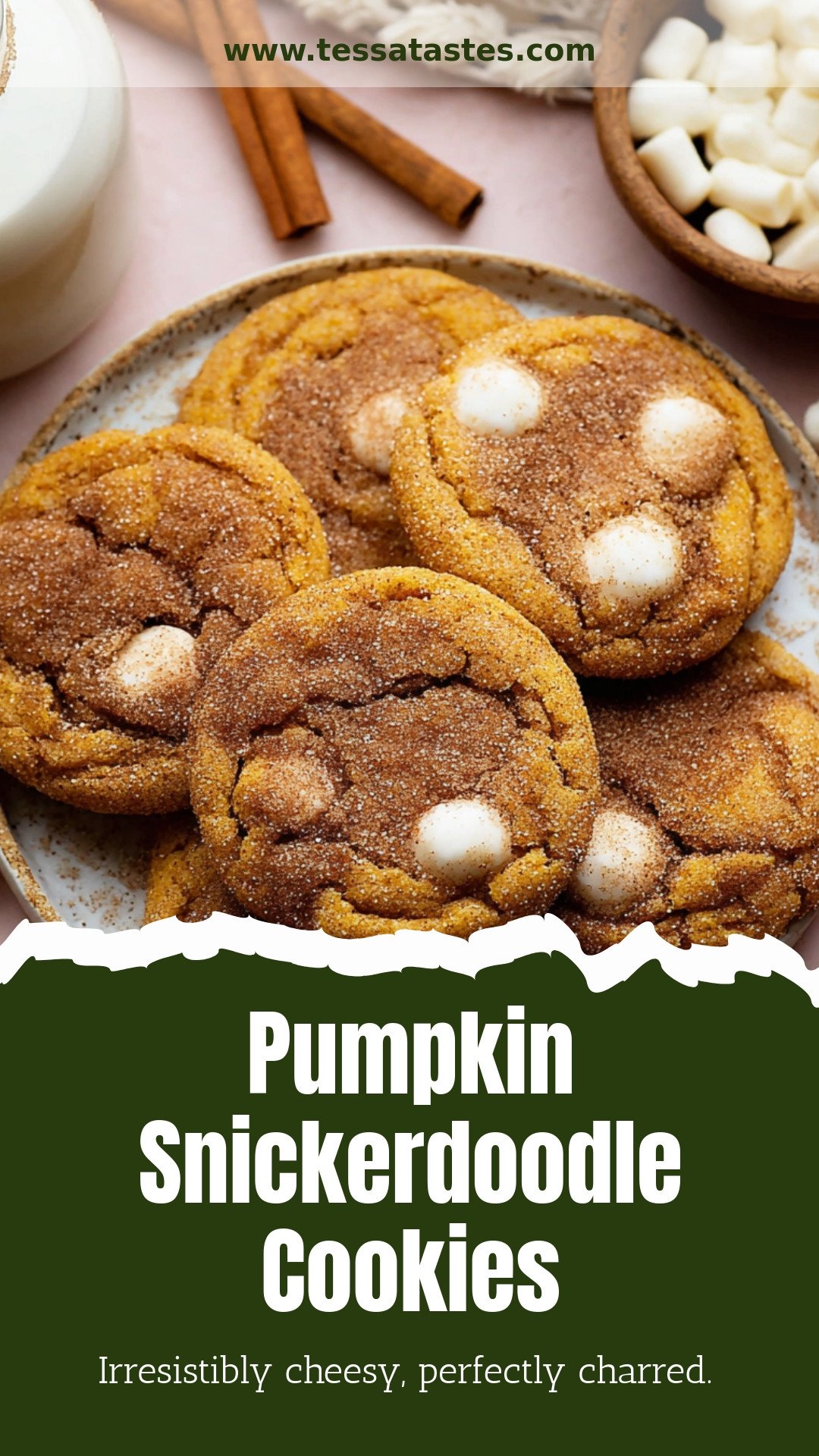Pumpkin Snickerdoodle Cookies