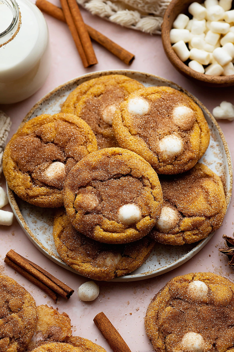 Pumpkin Snickerdoodle Cookies