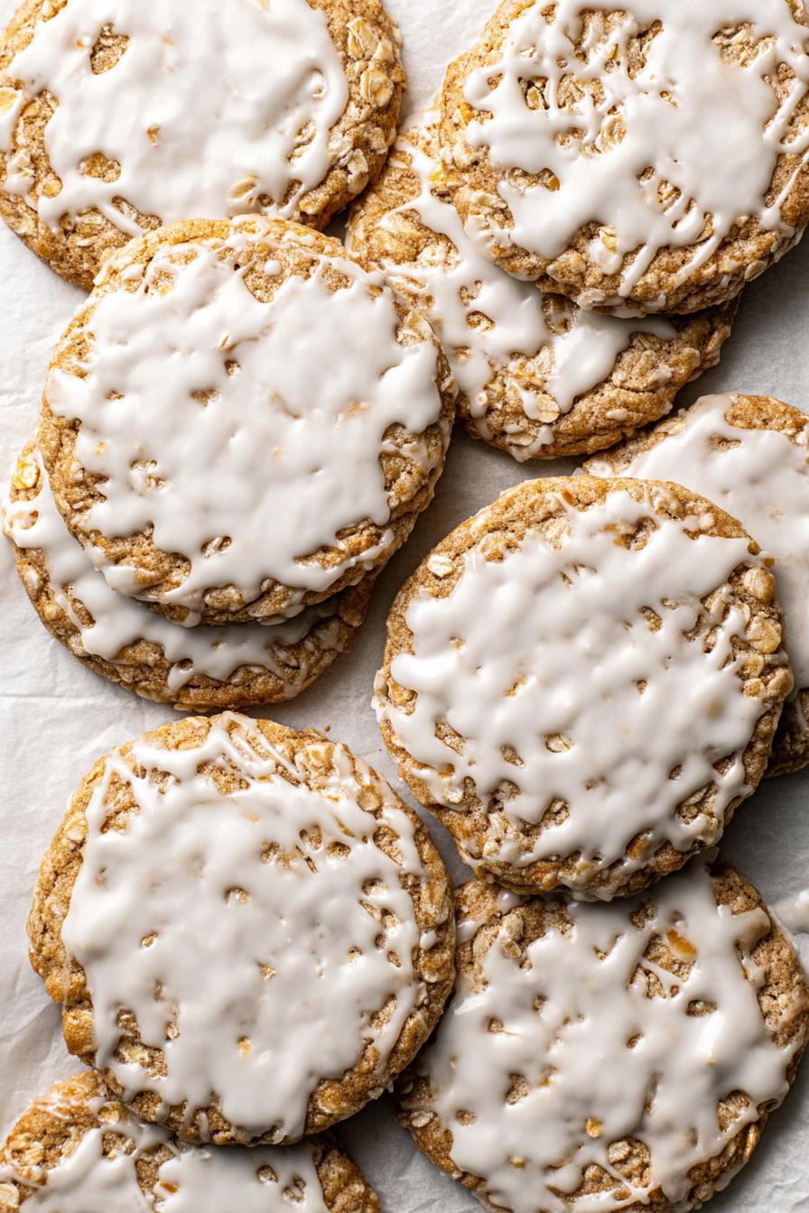 Iced Oatmeal Cookies
