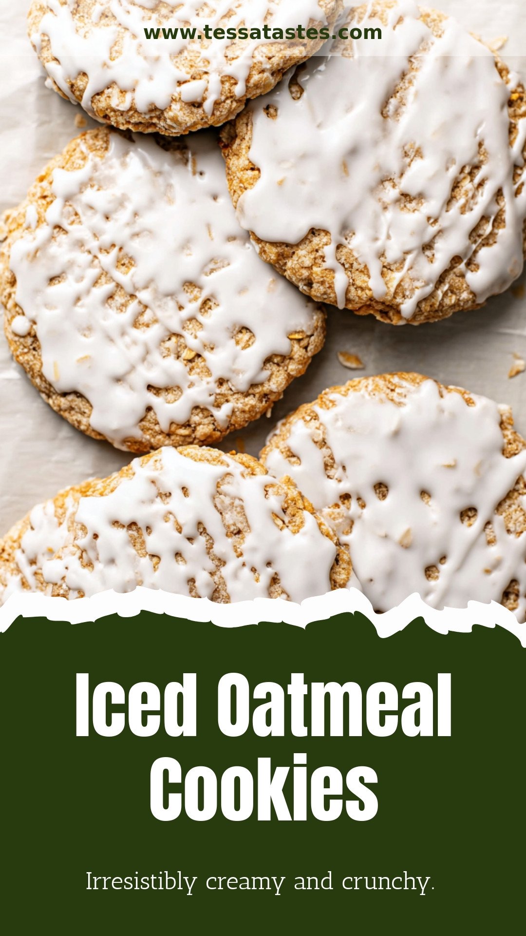 Iced Oatmeal Cookies