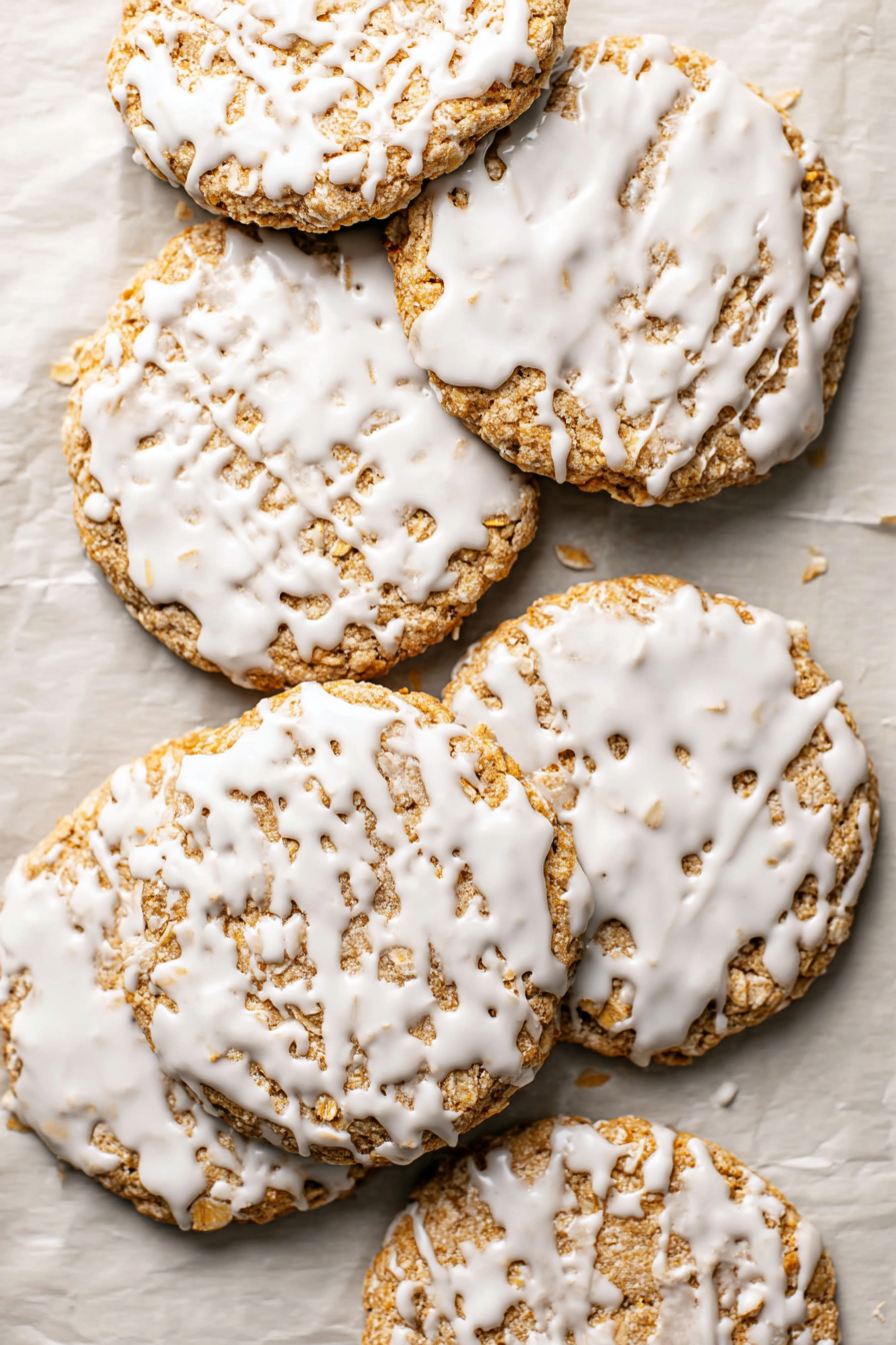 Iced Oatmeal Cookies