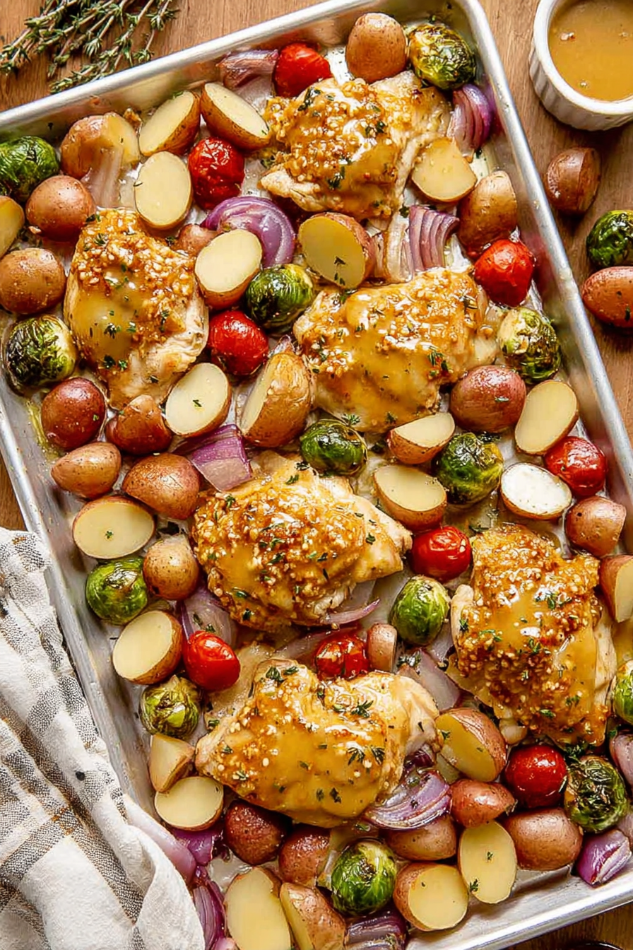 Sheet Pan Maple-Dijon Chicken