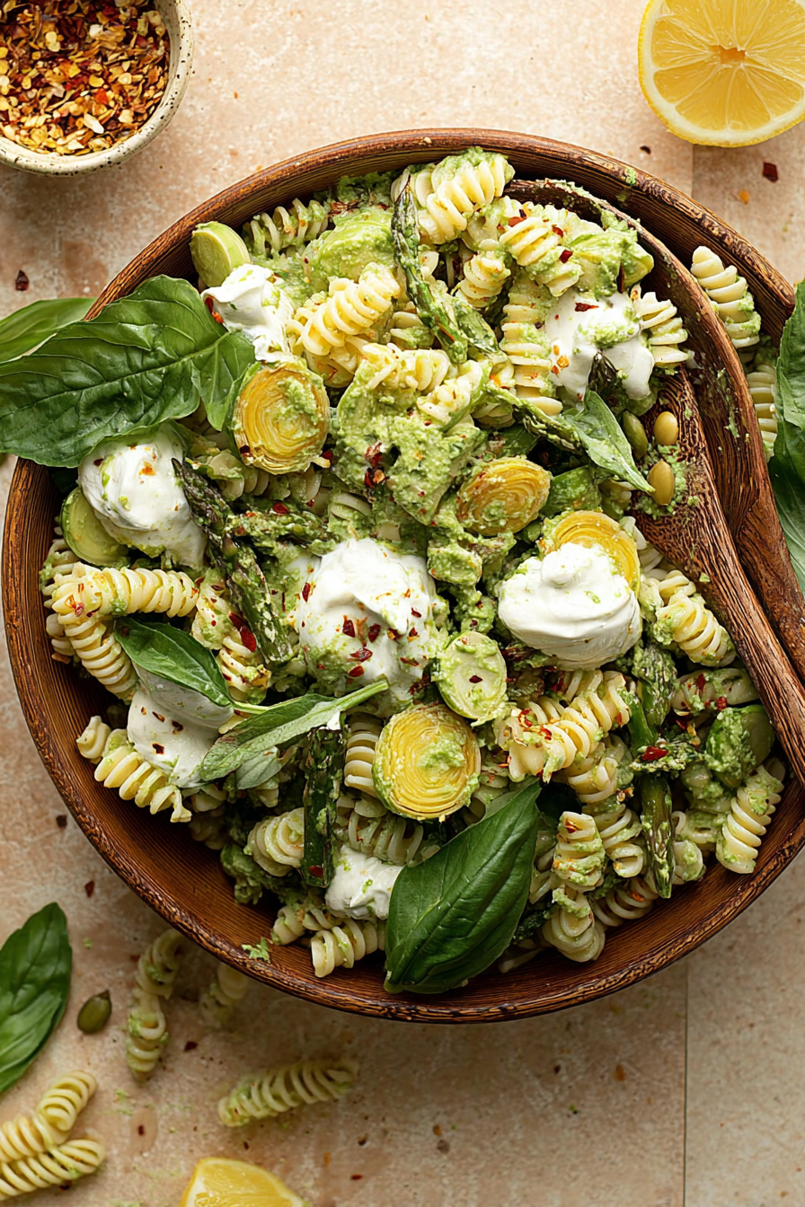 Creamy Green Goddess Pasta Salad