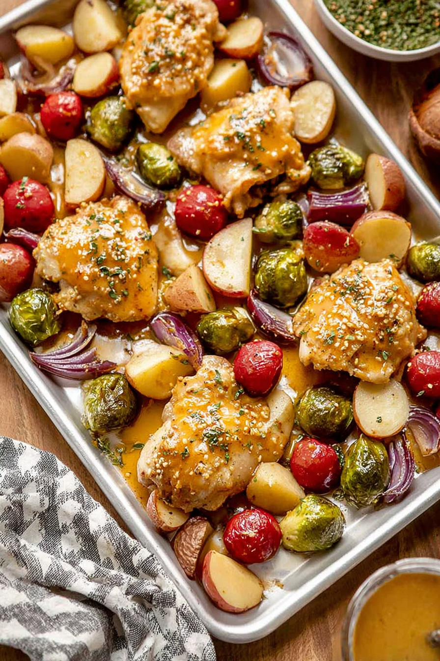 Sheet Pan Maple-Dijon Chicken