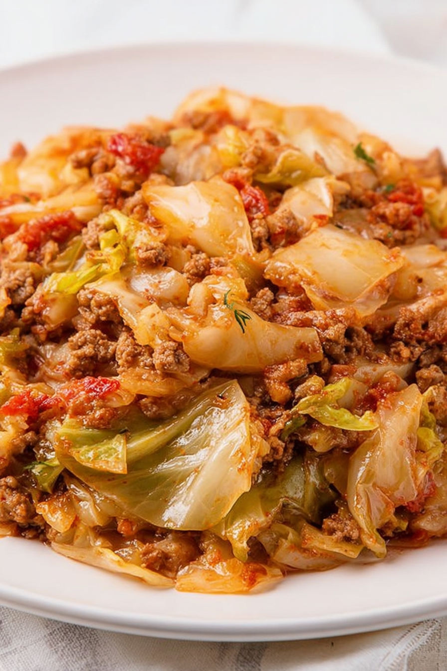 Deconstructed Cabbage Roll Bake