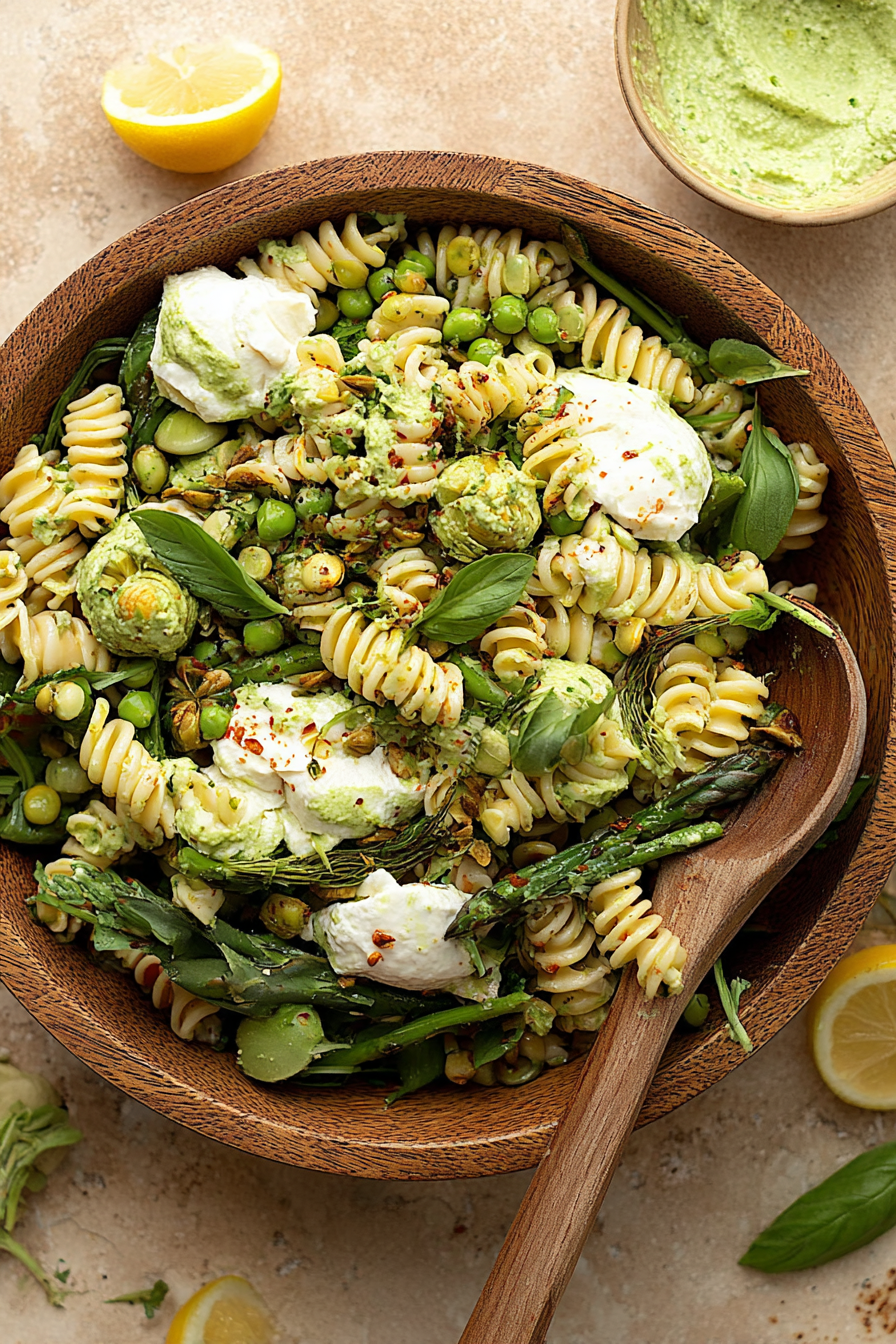 Creamy Green Goddess Pasta Salad