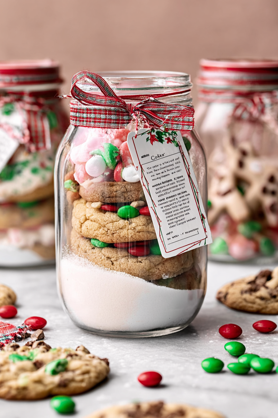 Christmas Cookies in A Jar