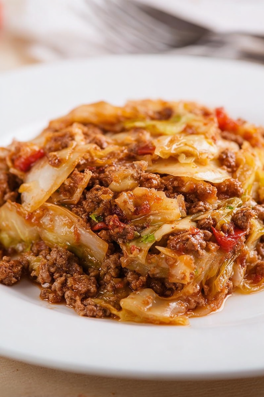 Deconstructed Cabbage Roll Bake