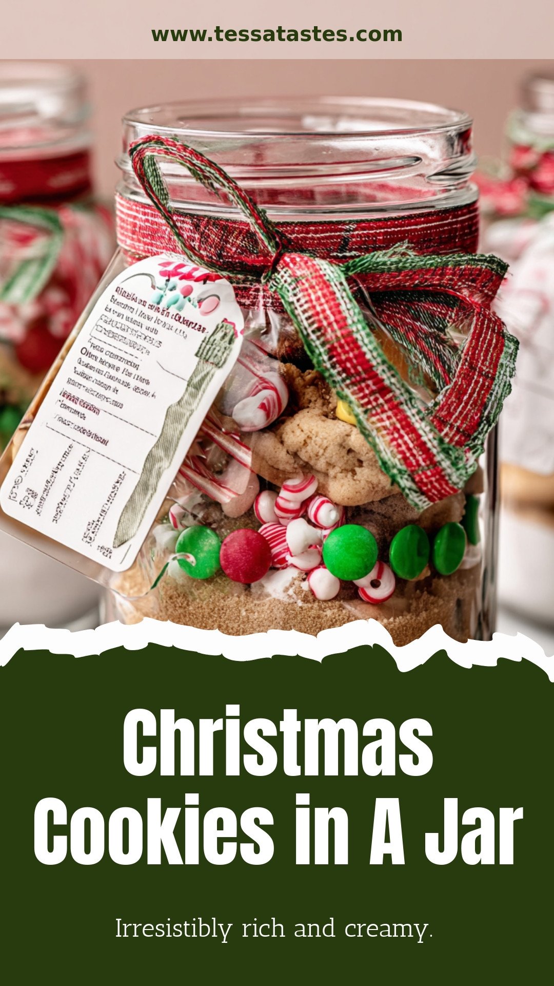 Christmas Cookies in A Jar