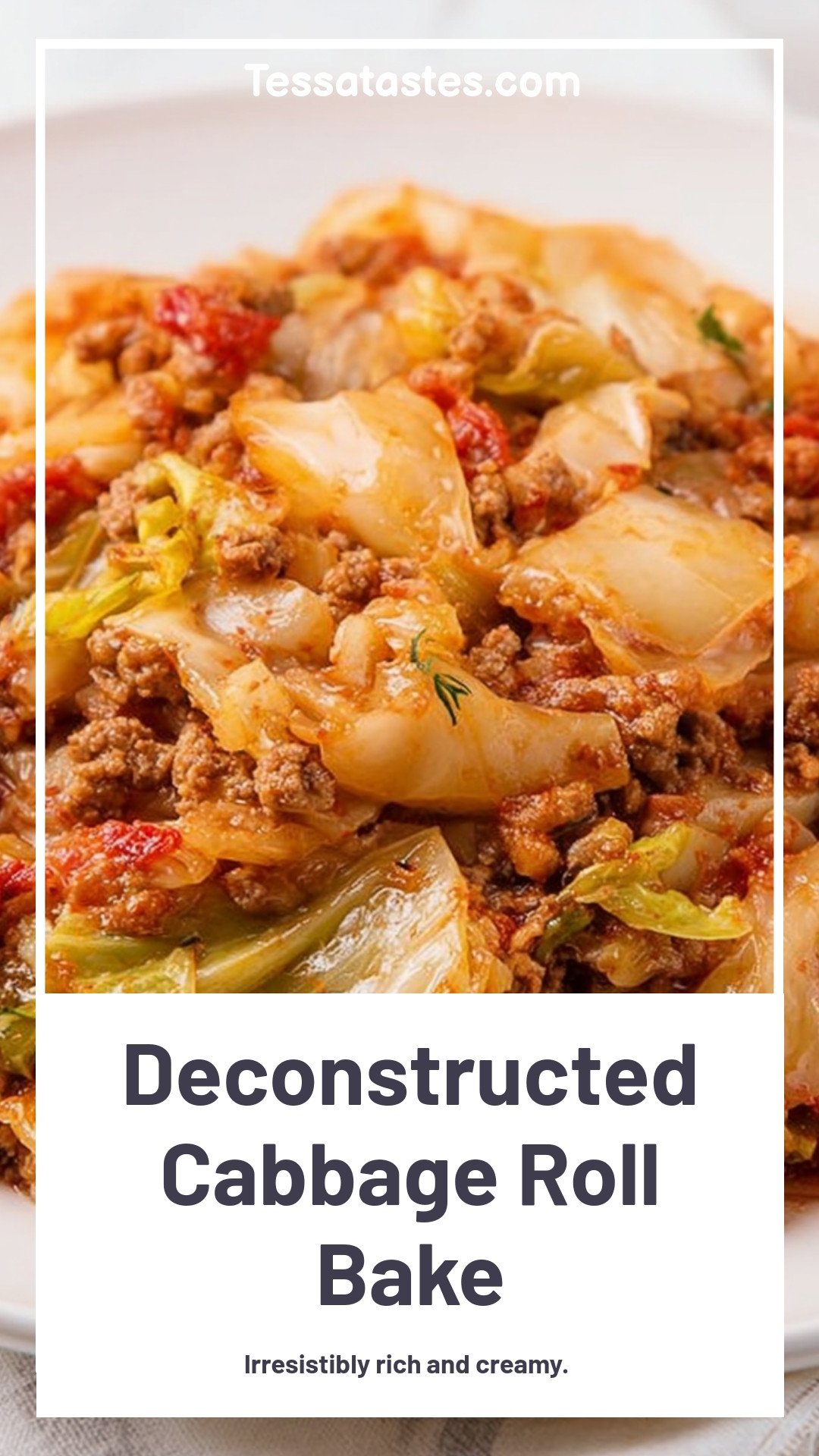 Deconstructed Cabbage Roll Bake