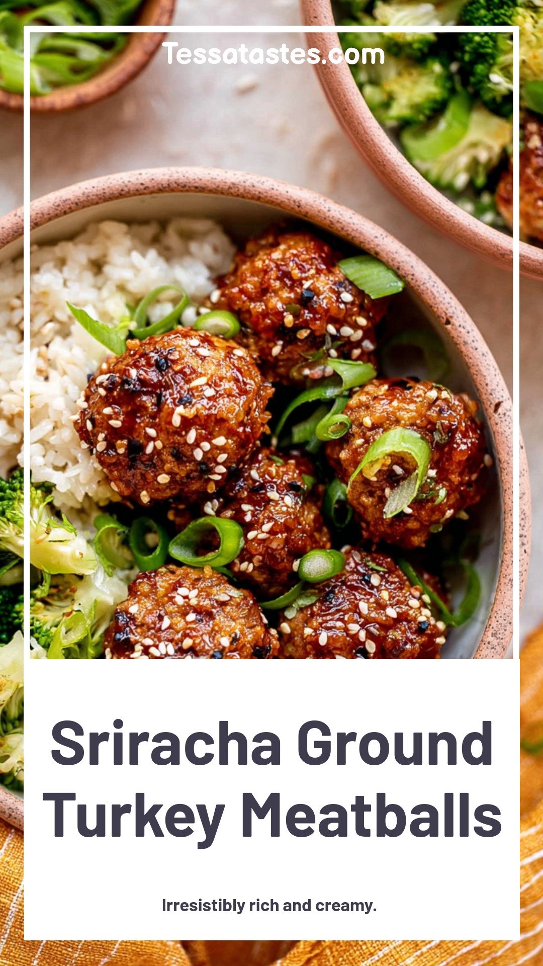 Sriracha Ground Turkey Meatballs