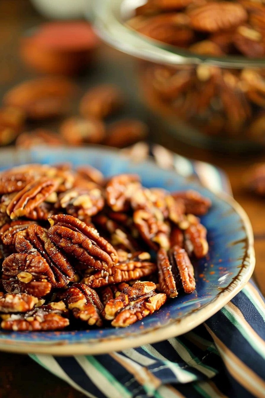 Spiced Pecan Crunch Delight: Irresistibly sweet and spicy.