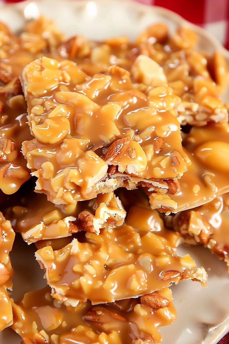 Quick Microwave Brittle: Irresistibly sweet, crunchy perfection.