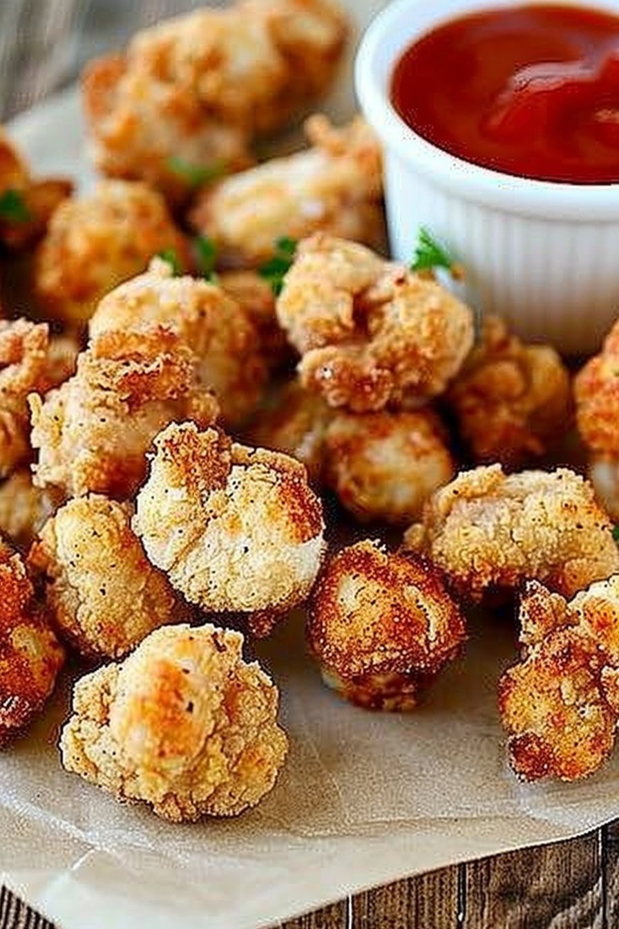 Crispy Ranch Chicken Bites: Irresistibly zesty crunch.